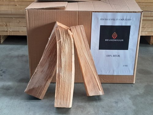€4,95 KORTING bij aankoop van 5 dozen Ovendroog Beuken brandhout